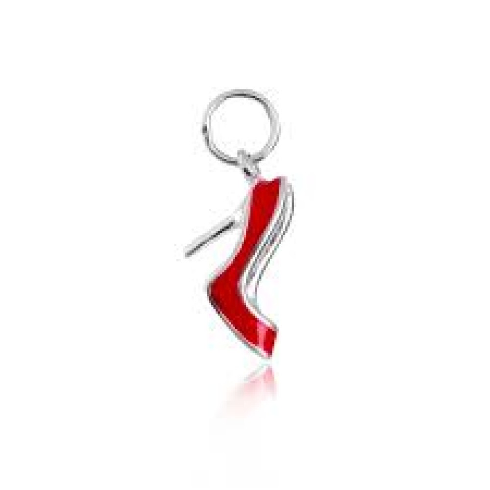 PG-326 Pingente Sapato Salto Vermelho Glamour